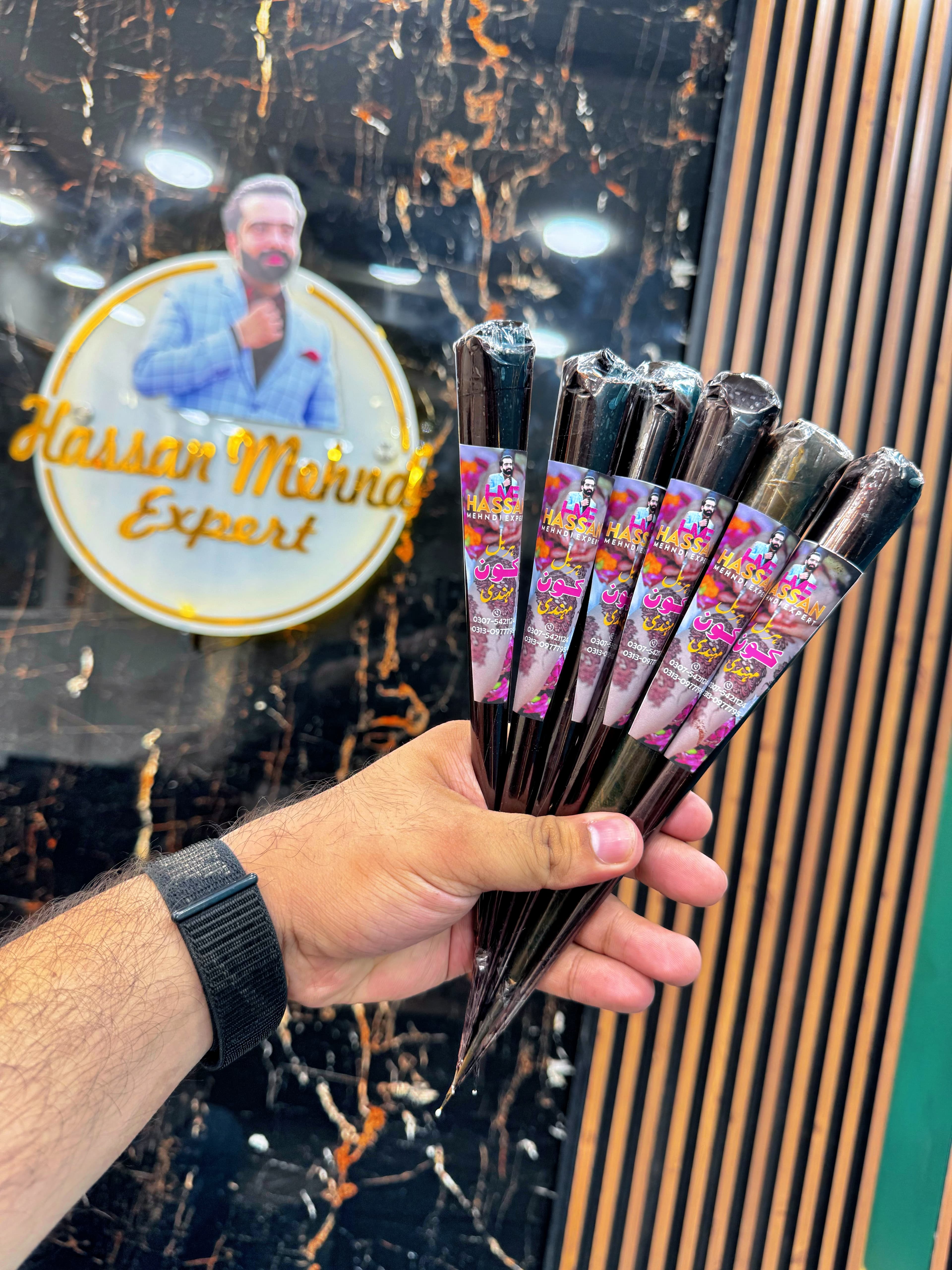 Pack of 6 Cone Mehndi